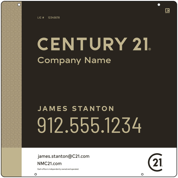 Aluminum Hanging Sign Panel, 24h x 24w