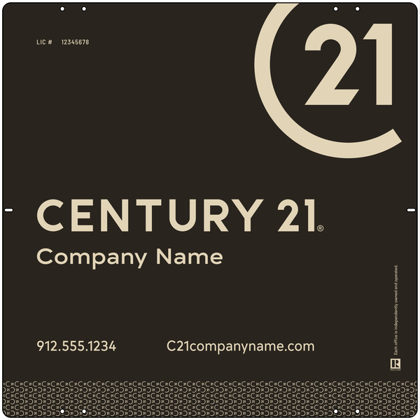 Reflective Panel 24x24 Steel   - Century 21 | Lowen Sign