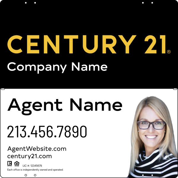 Steel Yard Sign Panel 24x24 DF - Century 21 | Lowen Sign