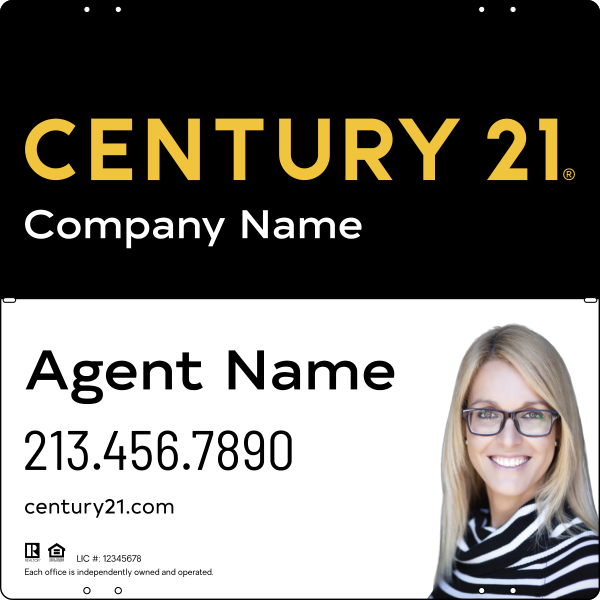 Steel Yard Sign Panel 24x24 DF - Century 21 | Lowen Sign