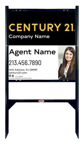 Gibraltar Frame 24x24 Steel Residential White - Century 21 | Lowen Sign