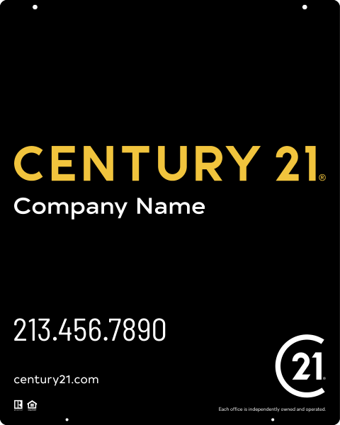 Reflective Hanging Panel 30x24 Steel Standard - Century 21 | Lowen Sign