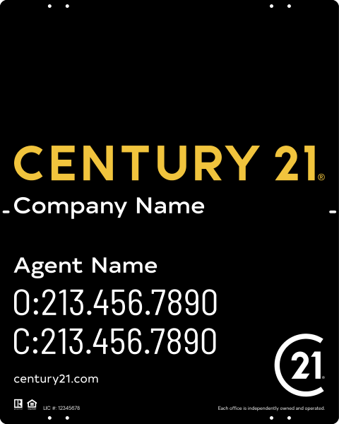 Reflective Panel 30x24 Steel DF  - Century 21 | Lowen Sign