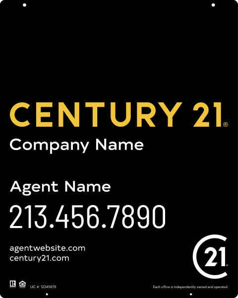Steel Hanging Panel 30x24 DF - Century 21 | Lowen Sign