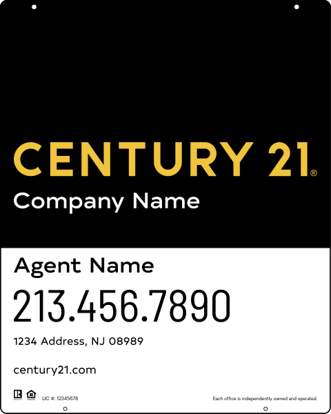 Steel Hanging Panel 30x24 DF - Century 21 | Lowen Sign