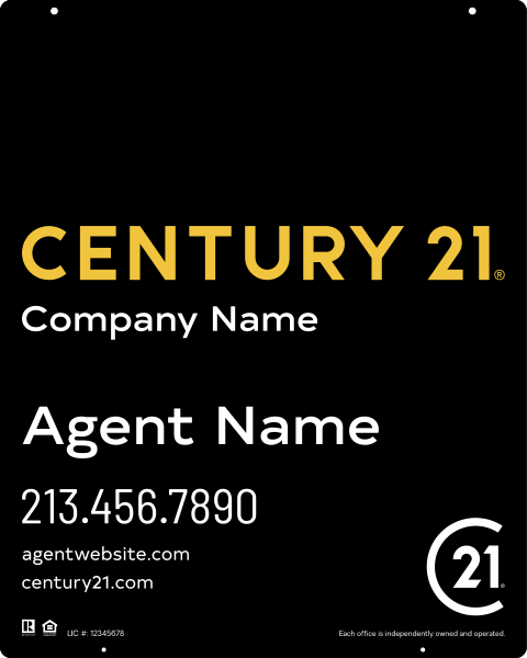 Steel Hanging Panel 30x24 DF - Century 21 | Lowen Sign