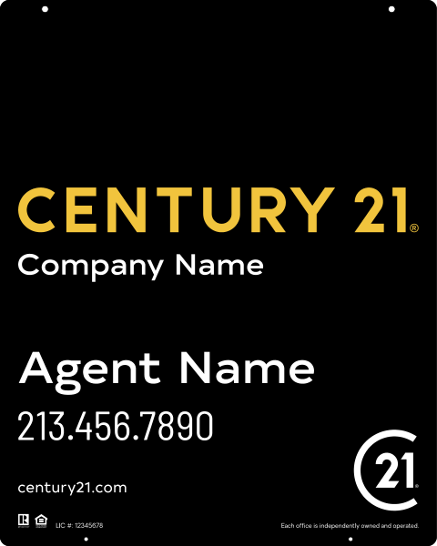 Reflective Hanging Panel 30x24 Steel Listing - Century 21 | Lowen Sign