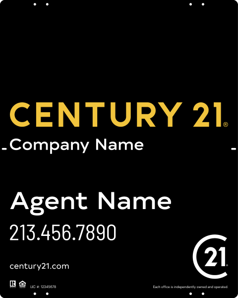 Steel Yard Sign Panel 30x24 DF - Century 21 | Lowen Sign