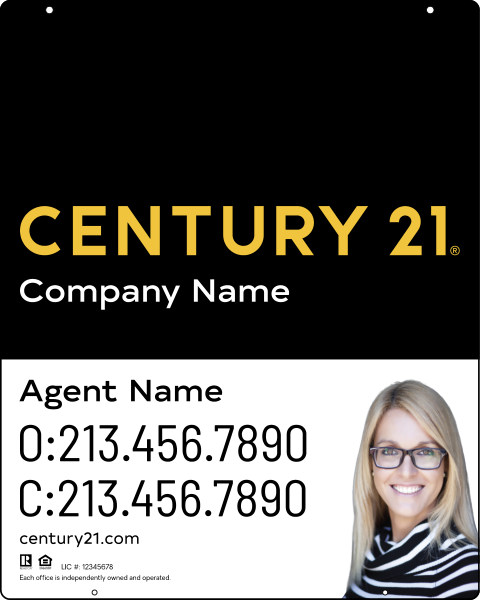 Steel Hanging Panel 30x24 DF - Century 21 | Lowen Sign