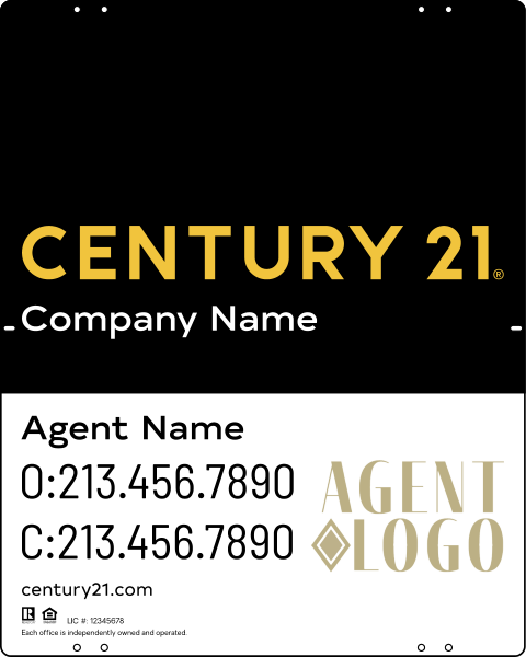 Steel Yard Sign Panel 30x24 DF - Century 21 | Lowen Sign