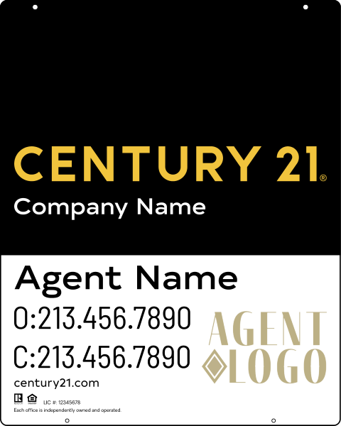 Steel Hanging Panel 30x24 DF - Century 21 | Lowen Sign