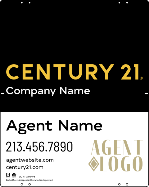 Steel Yard Sign Panel 30x24 DF - Century 21 | Lowen Sign