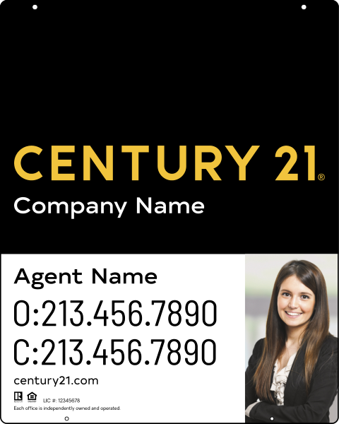 Reflective Hanging Panel 30x24 Steel  Property - Century 21 | Lowen Sign