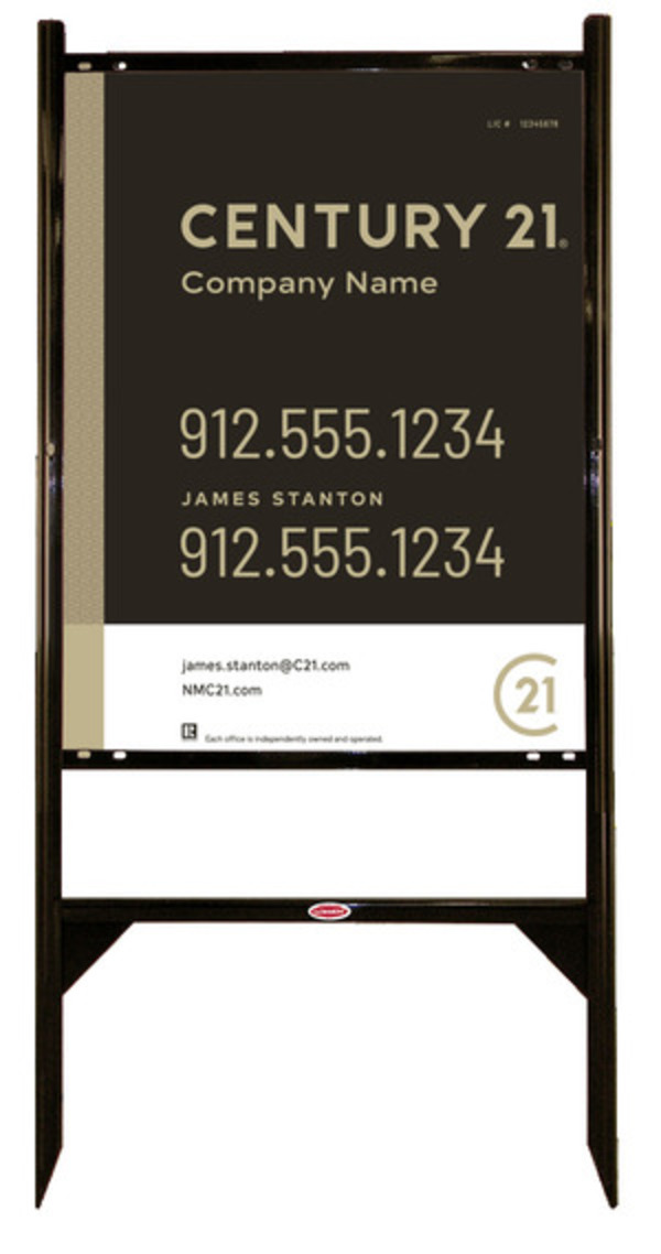 Angle Iron Frame and Sign Panel Unit, 30h x 24w