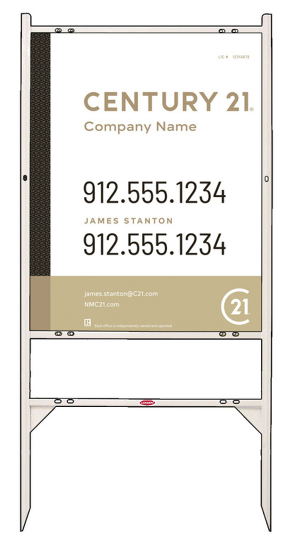 Angle Iron Frame and Sign Panel Unit, 30h x 24w