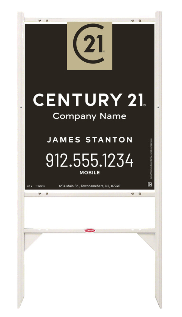 Angle Iron Frame and Agent Sign Panel Unit, 30h x 24w