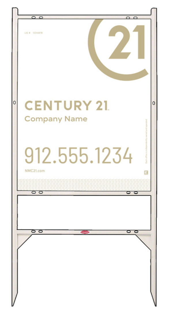 Angle Iron Frame and Sign Panel Unit, 30h x 24w