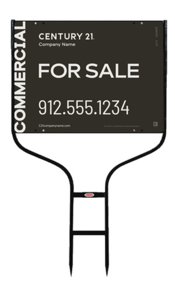 Round Rod Frame and Sign Panel Unit, 18h x 24w