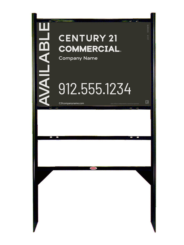 Angle Iron Frame with One Rider Insert and Sign Panel Unit, 18h x 24w