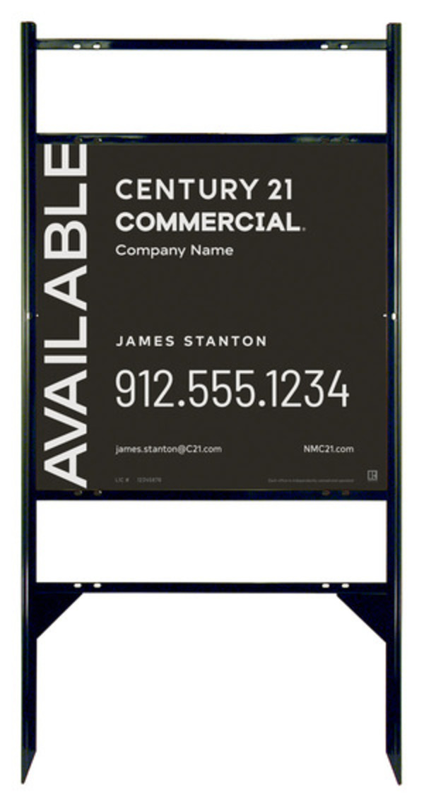 Angle Iron Frame with Two Rider Inserts and Sign Panel Unit, 24h x 24w