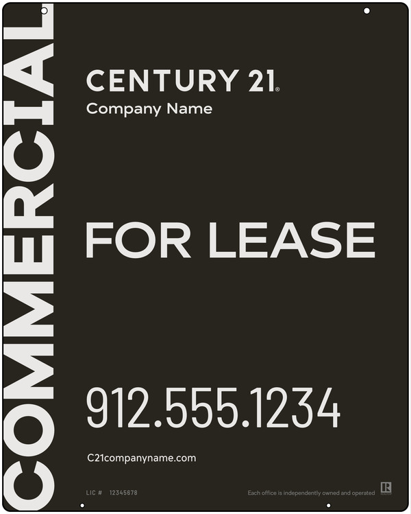 Commercial Office Hanging Sign Panel, 30h x 24w, Aluminum