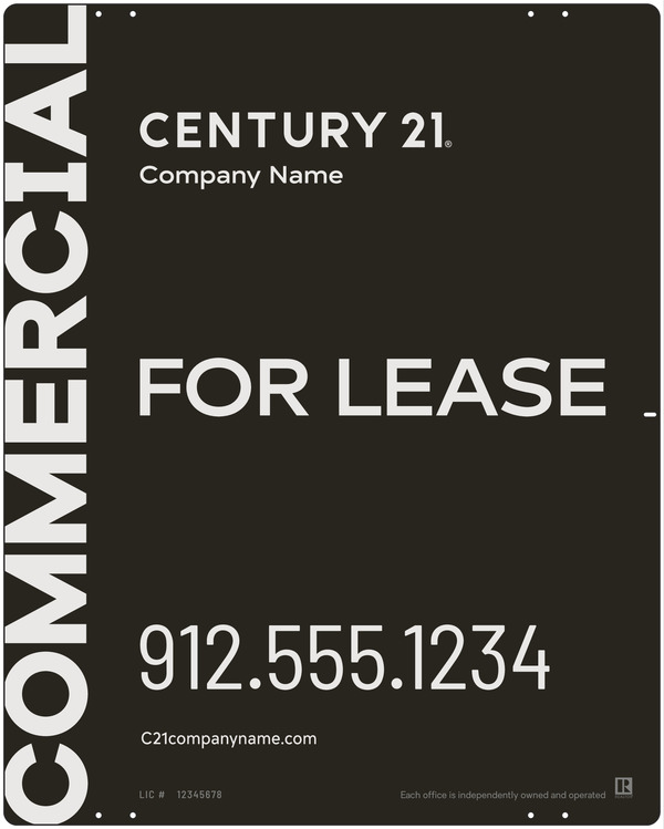 Commercial Office Sign Panel, 30h x 24w, Aluminum
