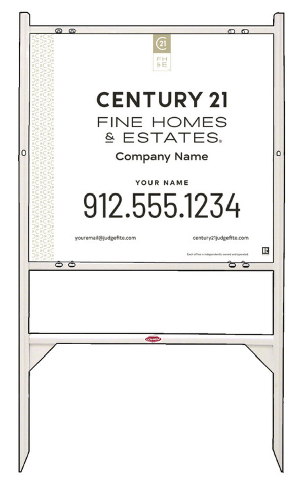 Angle Iron Frame and Sign Panel Unit, 22h x 24w