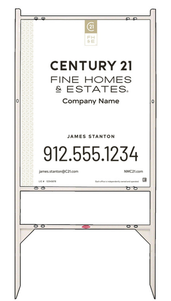 Angle Iron Frame and Sign Panel Unit, 30h x 24w