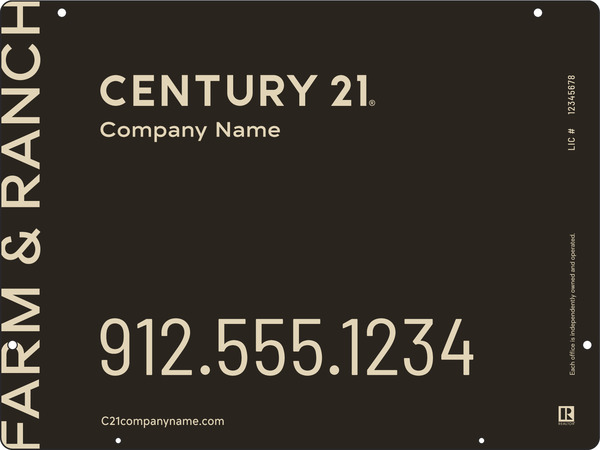 Steel Hanging Panel 18x24 DF - Century 21 | Lowen Sign