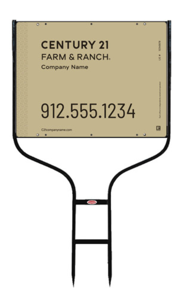 Round Rod Frame and Sign Panel Unit, 18h x 24w