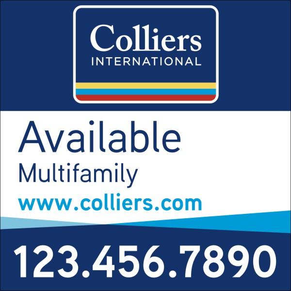 Commercial Real Estate Sign Panel,  printed on one side, 10mm Corrugated Plastic 48h x 48w