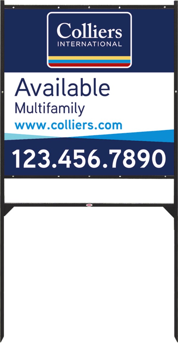 commercial real estate Angle Iron Frame and panel unit for 2 Rider Inserts, 24 GA steel, 48h x 48w