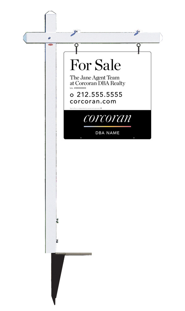 Sign Post and Team Name Sign Panel Unit, 24h x 24w, .063 Aluminum