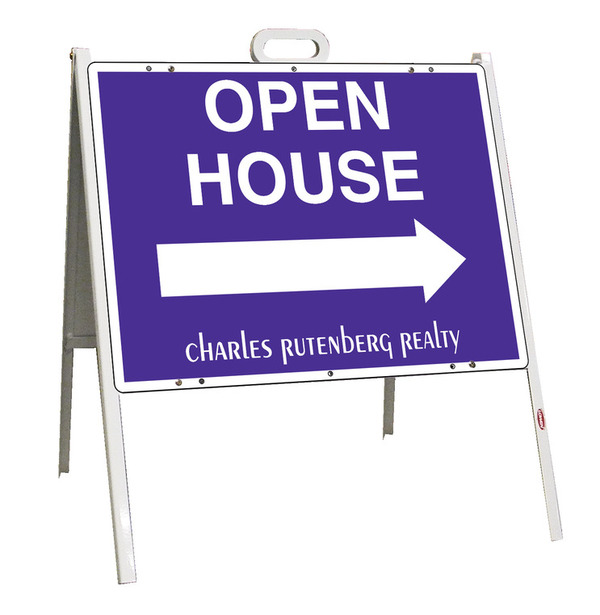 Steel A-Frame Sign Unit, 18h x 24w