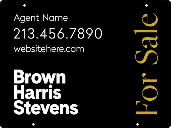 Agent For Sale Hanging Sign Panel, 18h x 24w, 3mm Aluminum Composite