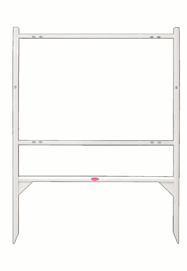 24h x 36w Angle Iron Sign Frame - White