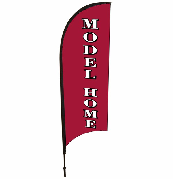 Real Estate model home feather flag unit, 9-foot