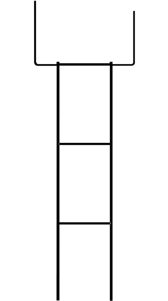  H-Frame Wire Stake, 30.5 Tall