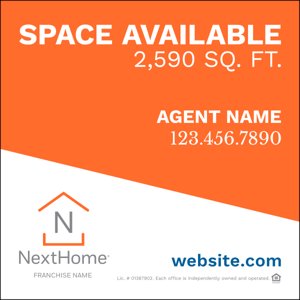 Commercial Agent Panel (SF), 48h x 48w, 3mm Aluminum Composite