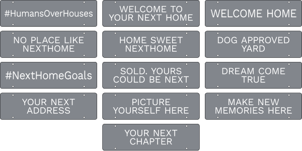 Novelty Sign Rider, 6h x 22w, 3mm Aluminum Composite