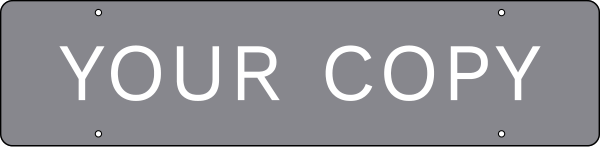 Custom Copy Sign Rider, 6h x 22w, 3mm Aluminum Composite