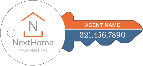 Key Shaped Sign Panel, 16h x 35w, 4mm Corrugated Plastic