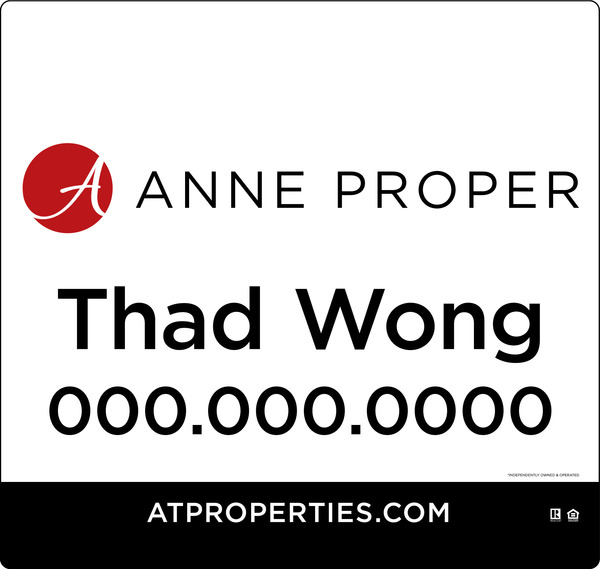Agent w Logo Sign Panel for Fence, 27.5h x 29w, 3MM Aluminum Composite