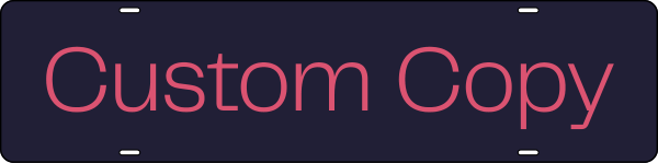 Custom Sign Riders, 6h x 24w, Steel