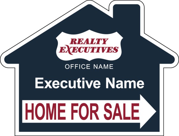 Real Estate Home For Sale House Panel, 4mm Corrugated Plastic 18h x 24w