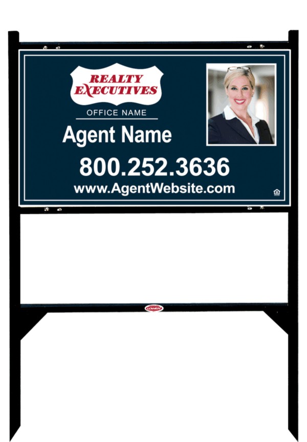 real estate Angle Iron Frame and photo panel unit, 24 GA steel, 18h x 30w