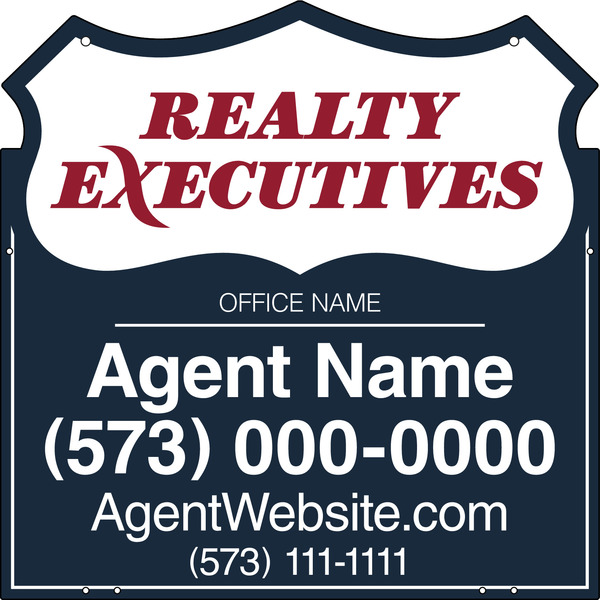 Agent Sign Panel, 24h x 24w, 3mm Aluminum Composite