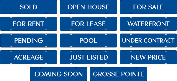 Message Sign Riders, 6h x 24w, 3MM Aluminum Composite