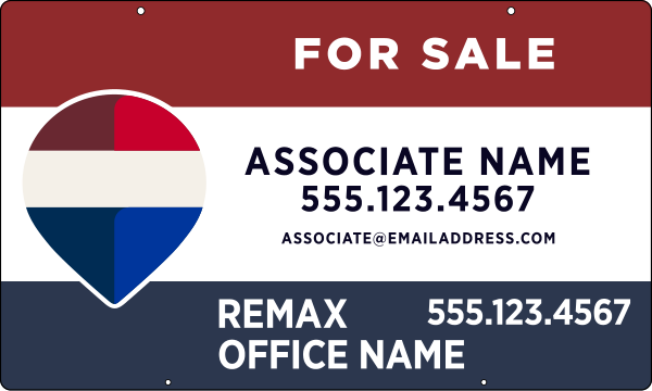 Hanging Associate Name Sign Panel, 18h x 30w, Steel