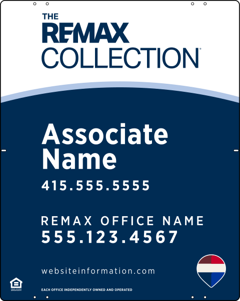 Collection Associate Name Sign Panel, 30h x 24w, Steel